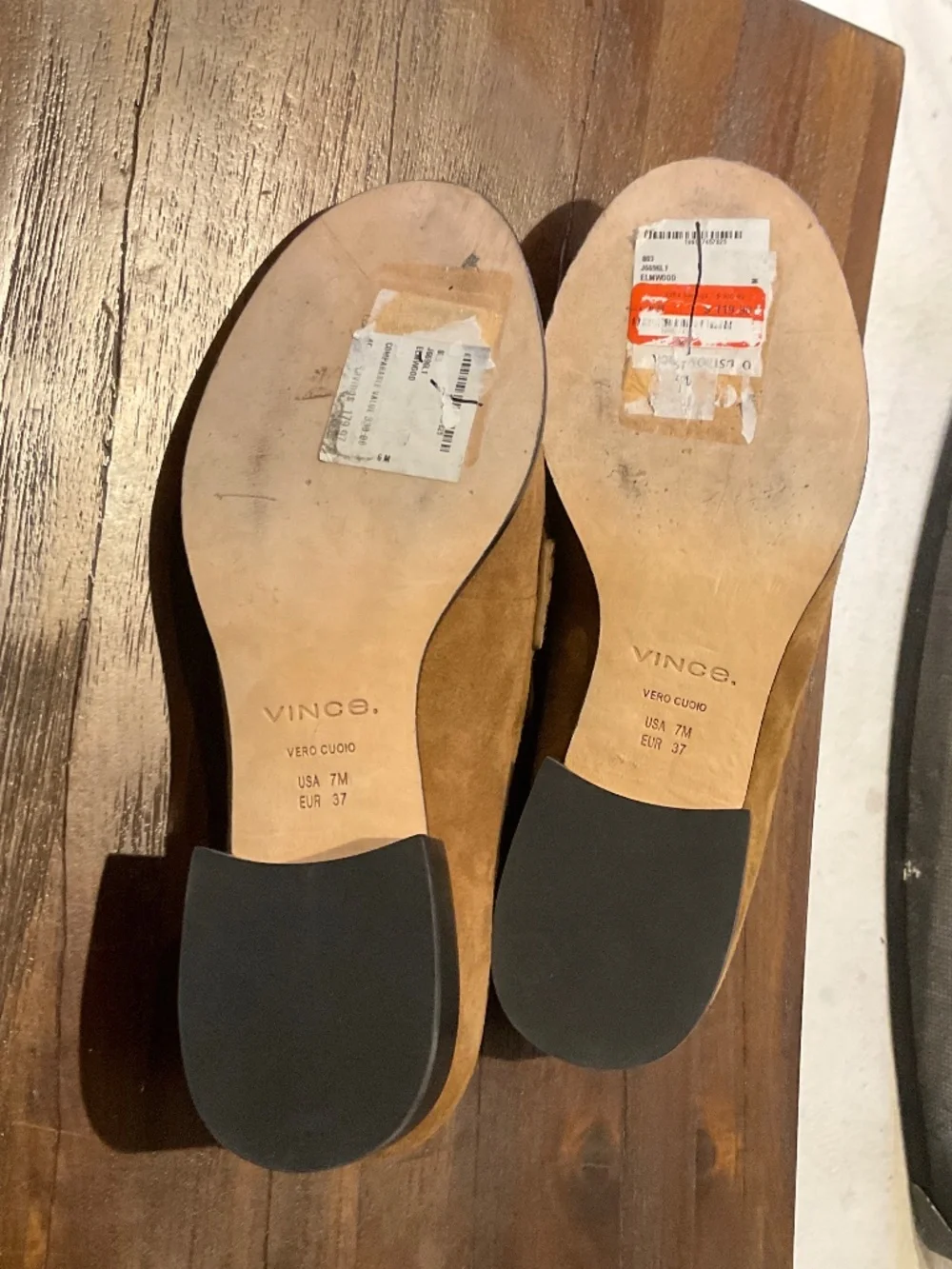 Vince Nelli Suede Leather Loafer Elmwood color size 7